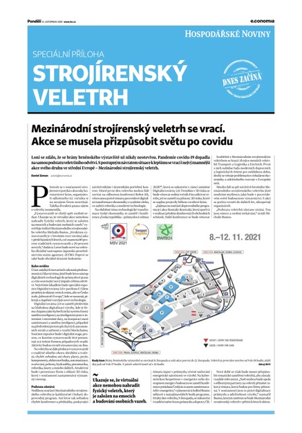 HN 215 - 8.11.2021 Strojírenský veletrh