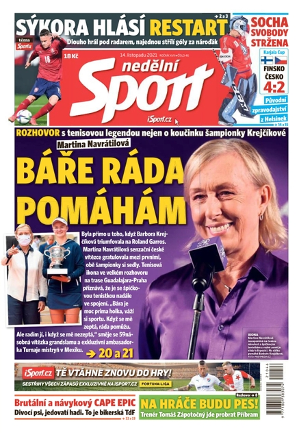 Nedělní Sport - 14.11.2021
