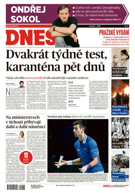 MF DNES - 6.1.2022