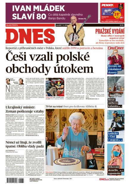MF DNES - 7.2.2022