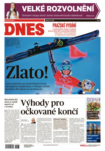 MF DNES - 9.2.2022