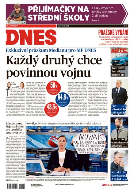 MF DNES - 15.3.2022