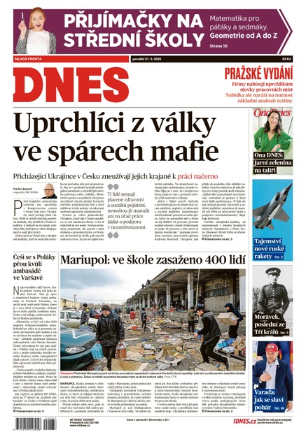 MF DNES - 21.3.2022