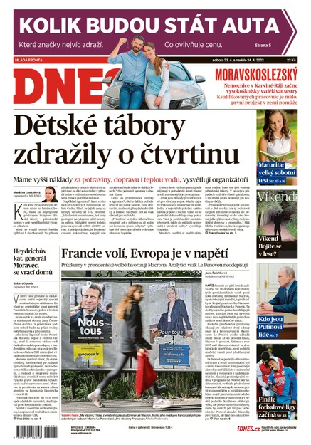 MF DNES Moravskoslezský - 23.4.2022