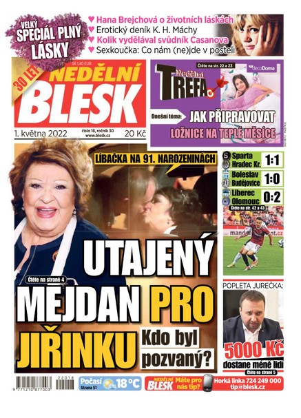 Nedělní Blesk - 1.5.2022