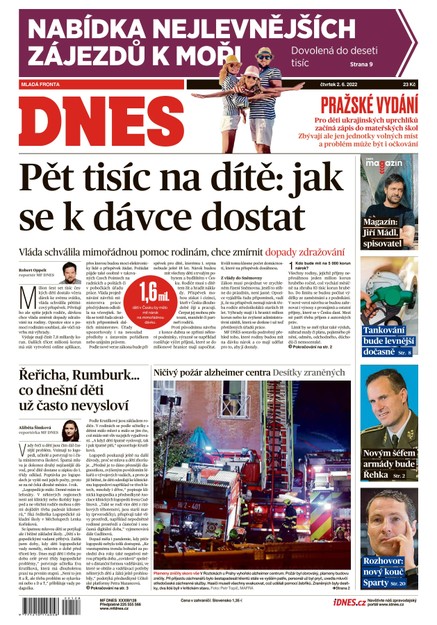 MF DNES - 2.6.2022