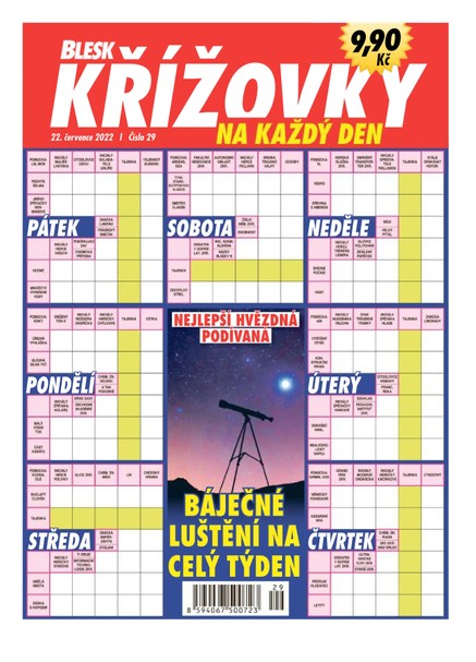 BLESK KŘÍŽOVKY NA KAŽDÝ DEN - 29/2022