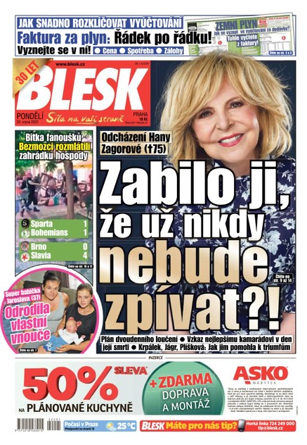 BLESK - 29.8.2022