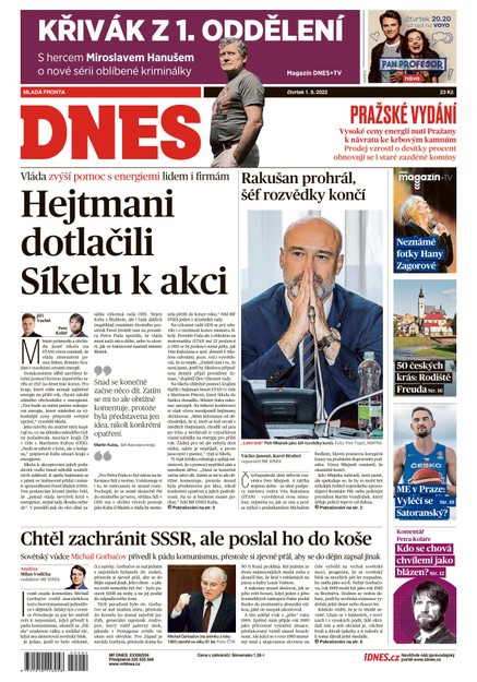 MF DNES - 1.9.2022