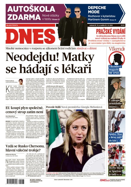 MF DNES - 22.10.2022