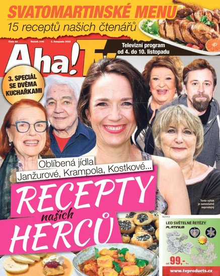 Příloha Aha! s Tv magazínem - 3.11.2022