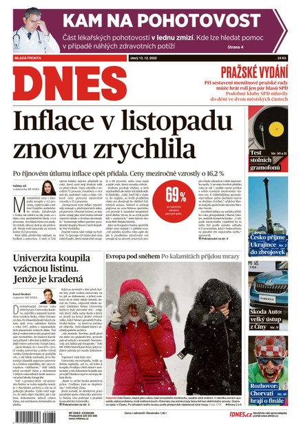 MF DNES - 13.12.2022