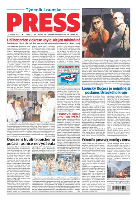 Lounský press 33/2015