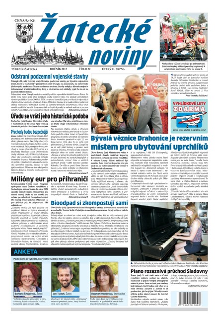 Žatecké noviny 32/2015