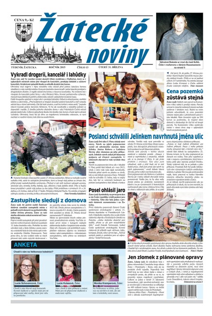 Žatecké noviny 13/2015