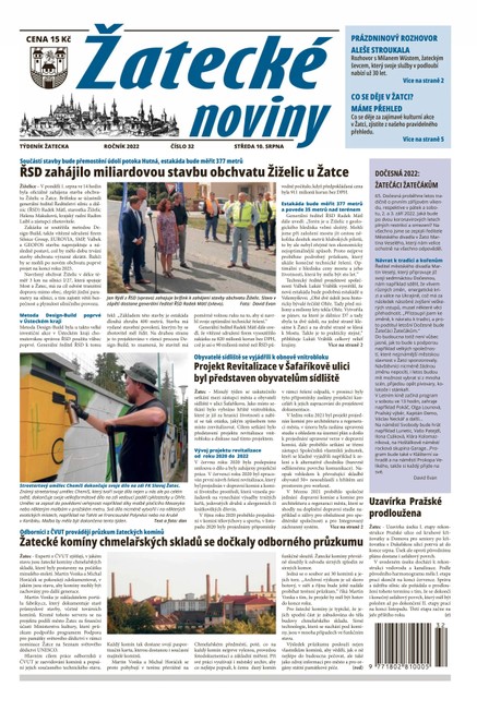 Žatecké noviny 32/2022