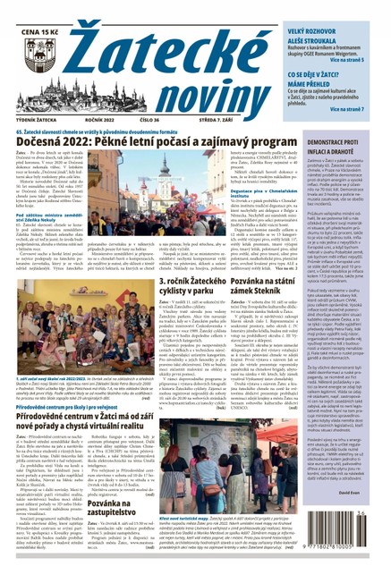 Žatecké noviny 36/2022