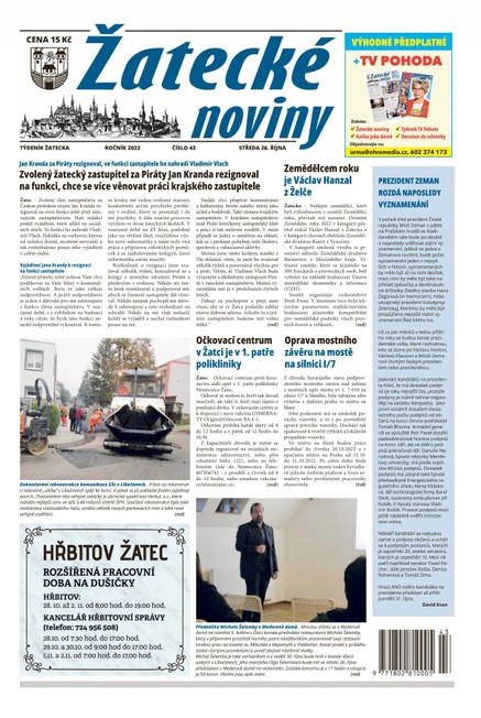 Žatecké noviny 43/2022