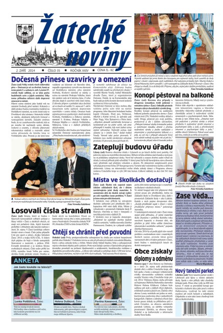 Žatecké noviny 35/2014