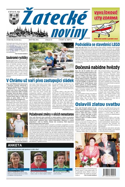 Žatecké noviny 33/2016