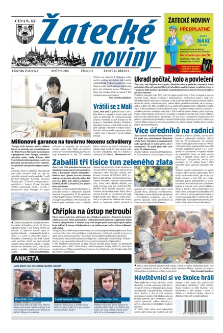 Žatecké noviny 12/2016