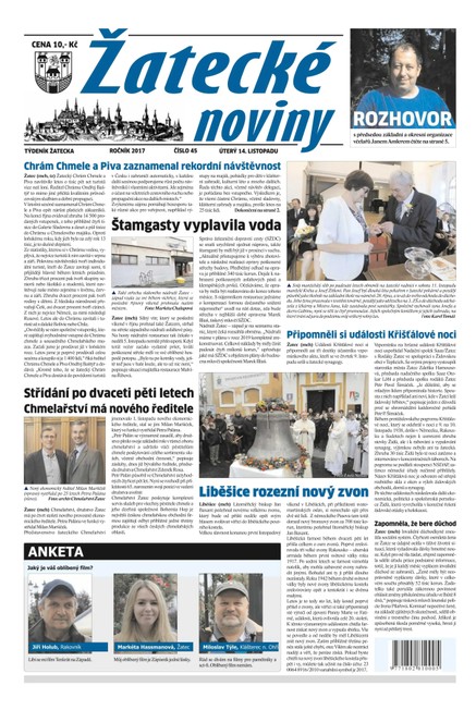 Žatecké noviny 45/2017