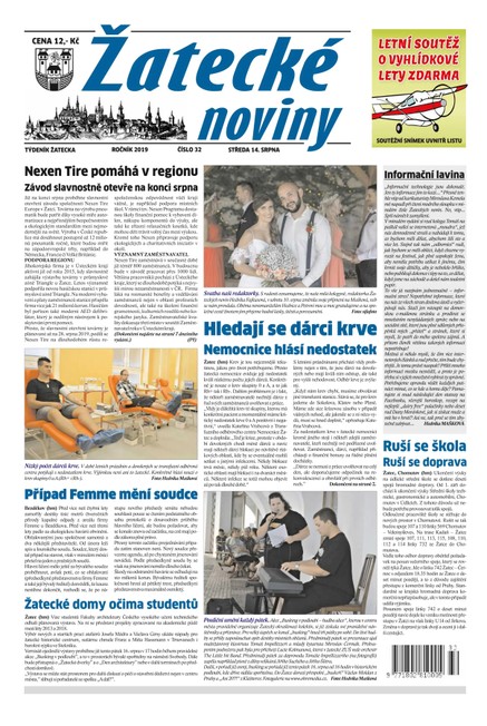 Žatecké noviny 32/2019