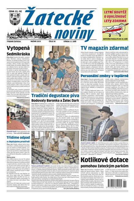 Žatecké noviny 36/2019