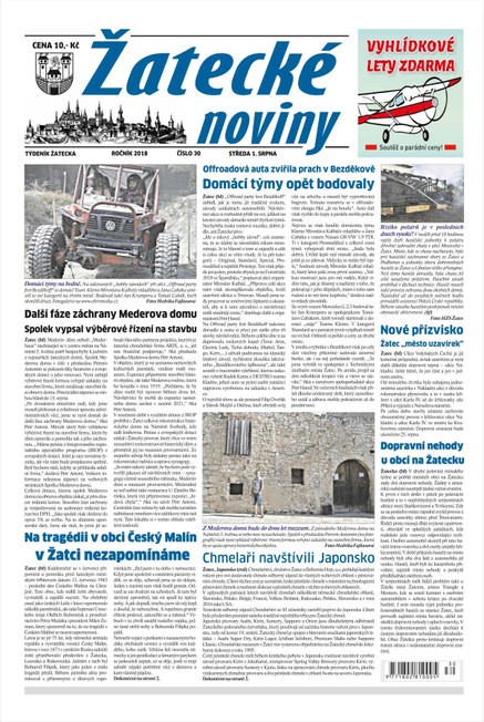 Žatecké noviny 30/2018