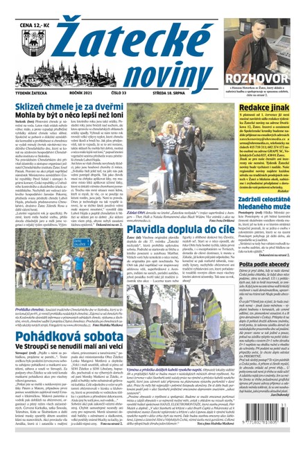 Žatecké noviny 33/2021