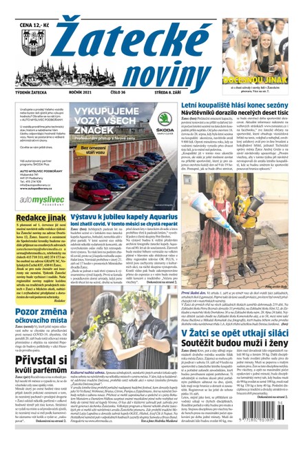 Žatecké noviny 36/2021