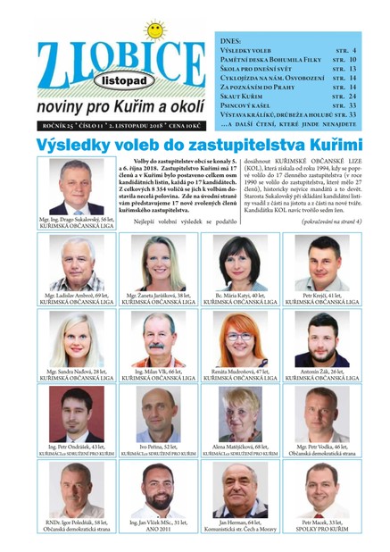 Zlobice – noviny pro Kuřim a okolí 11/2018