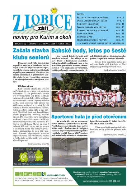 Zlobice – noviny pro Kuřim a okolí 9/2018