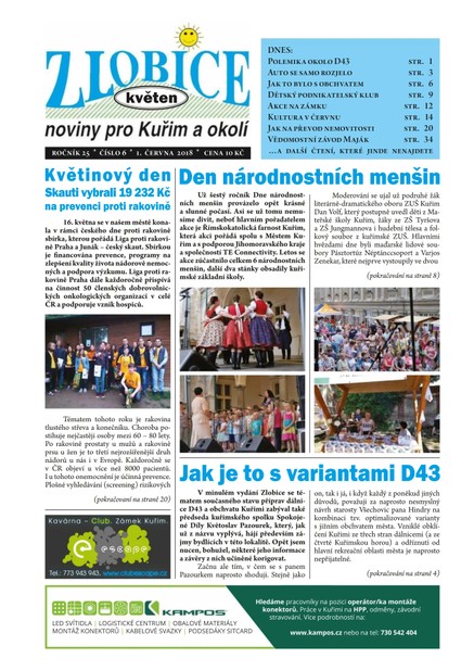Zlobice – noviny pro Kuřim a okolí 6/2018