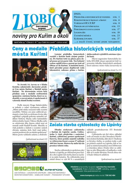 Zlobice – noviny pro Kuřim a okolí 7-8/2018