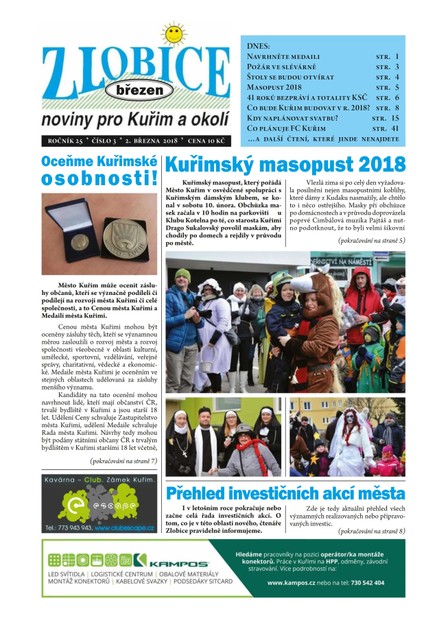 Zlobice – noviny pro Kuřim a okolí 3/2018