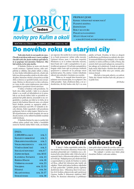 Zlobice – noviny pro Kuřim a okolí Zlobice - noviny pro Kuřim a okolí 1/2013