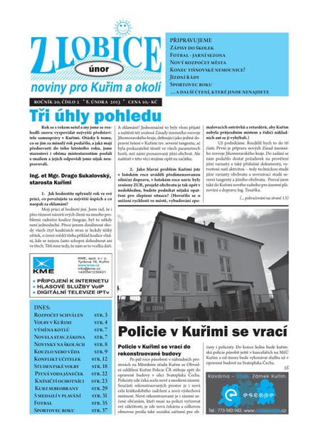 Zlobice – noviny pro Kuřim a okolí Zlobice - noviny pro Kuřim a okolí 2/2013