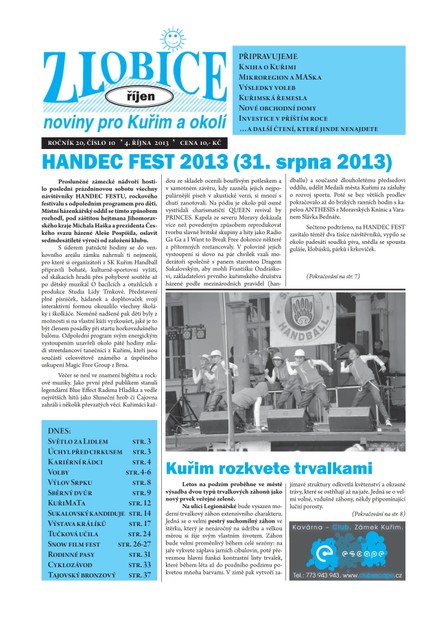 Zlobice – noviny pro Kuřim a okolí Zlobice - noviny pro Kuřim a okolí 10/2013