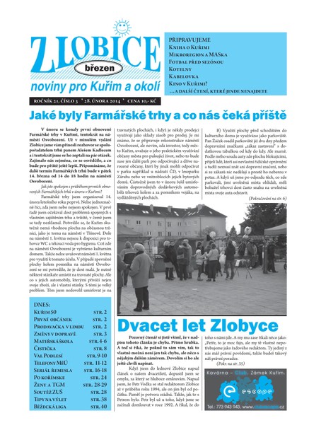 Zlobice – noviny pro Kuřim a okolí Zlobice - noviny pro Kuřim a okolí 3/2013
