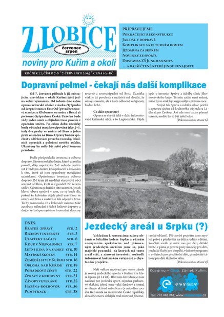 Zlobice – noviny pro Kuřim a okolí 7-8/2015