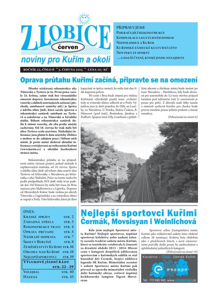 Zlobice – noviny pro Kuřim a okolí 6/2015