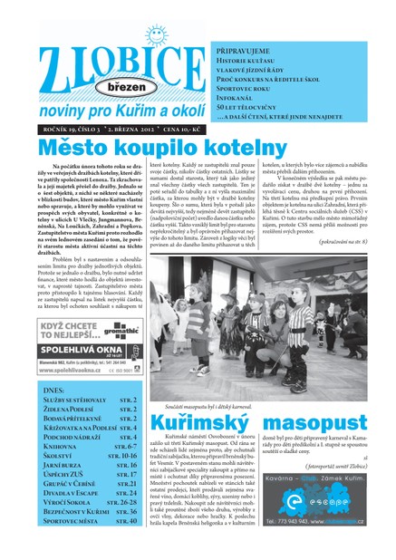 Zlobice – noviny pro Kuřim a okolí Zlobice - noviny pro Kuřim a okolí 3/2012