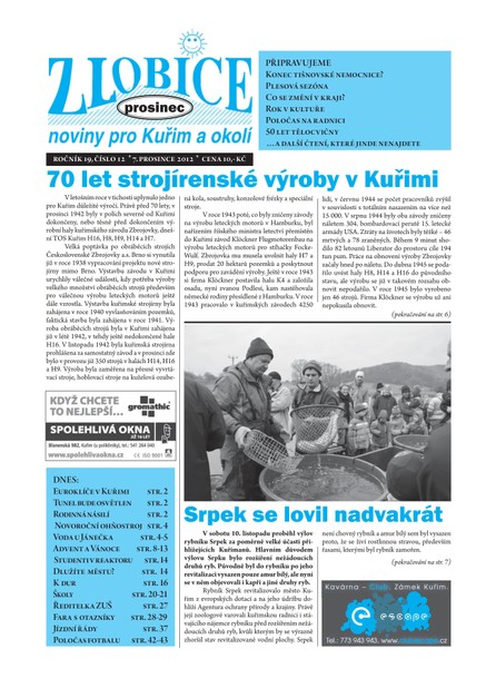 Zlobice – noviny pro Kuřim a okolí Zlobice - noviny pro Kuřim a okolí 12/2012