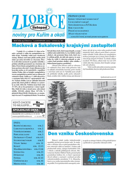 Zlobice – noviny pro Kuřim a okolí 11/2012