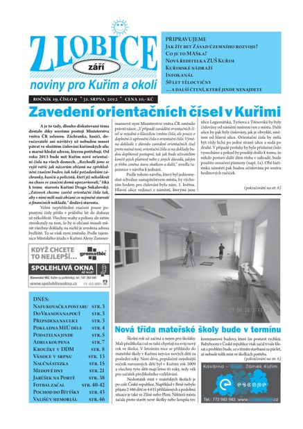 Zlobice – noviny pro Kuřim a okolí Zlobice - noviny pro Kuřim a okolí 9/2012