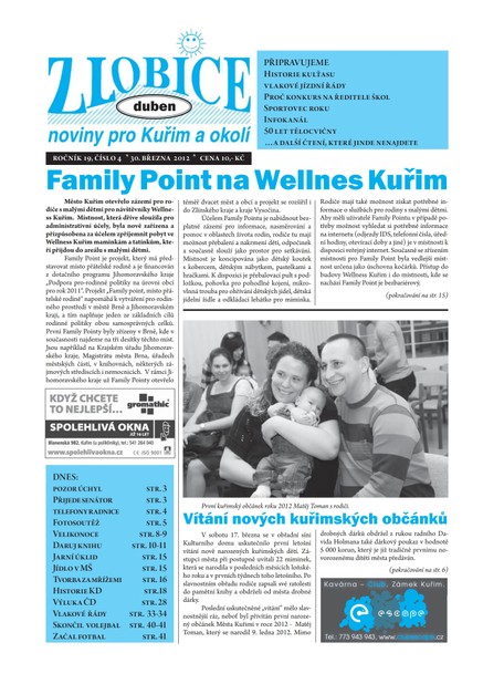 Zlobice – noviny pro Kuřim a okolí Zlobice - noviny pro Kuřim a okolí 4/2012