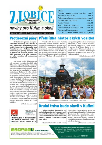 Zlobice – noviny pro Kuřim a okolí 7-8/2016