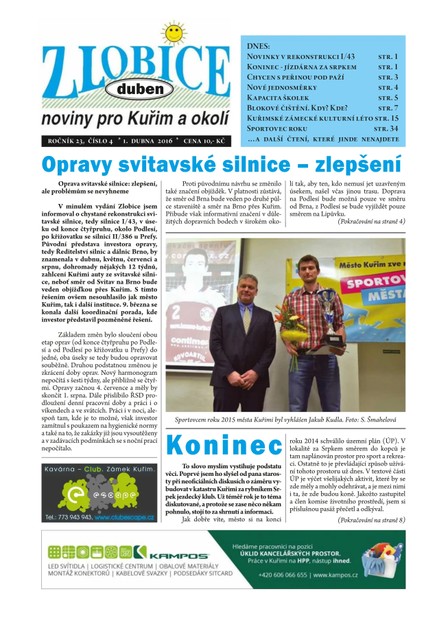 Zlobice – noviny pro Kuřim a okolí 4/2016