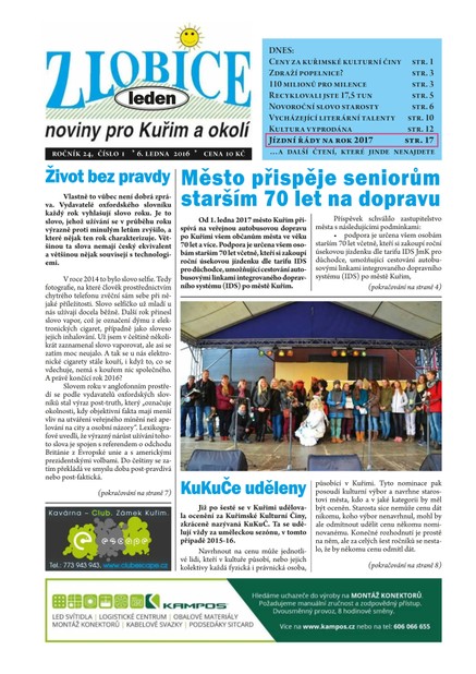Zlobice – noviny pro Kuřim a okolí 1/2017